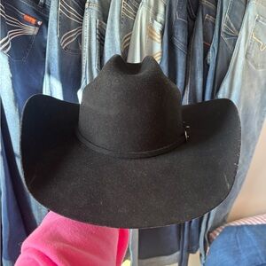 Classic Black Felt Cowboy Hat - Women's Western Style
